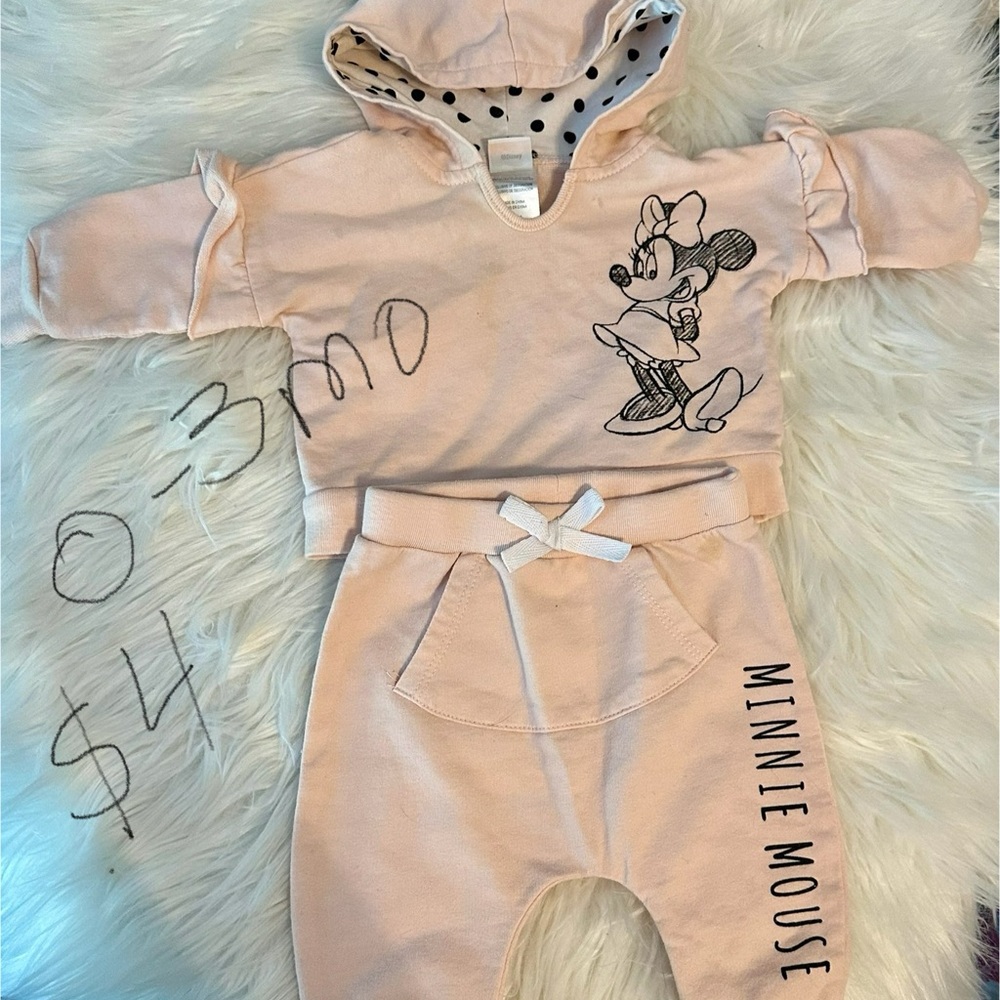 Pink Minnie Mouse Baby Outfit